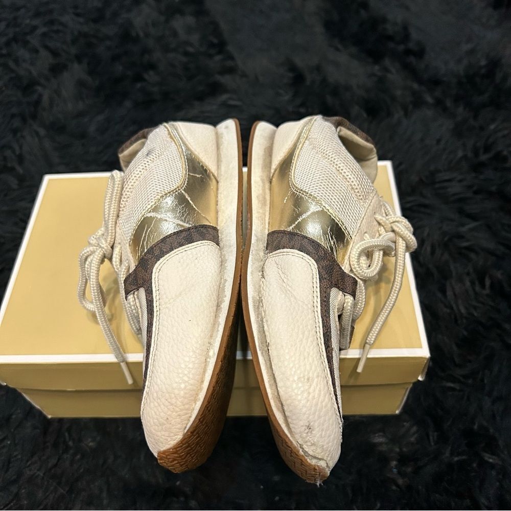 MICHAEL KORS casual lace up shoes sneakers women’s 7.5 - Picture 6 of 8